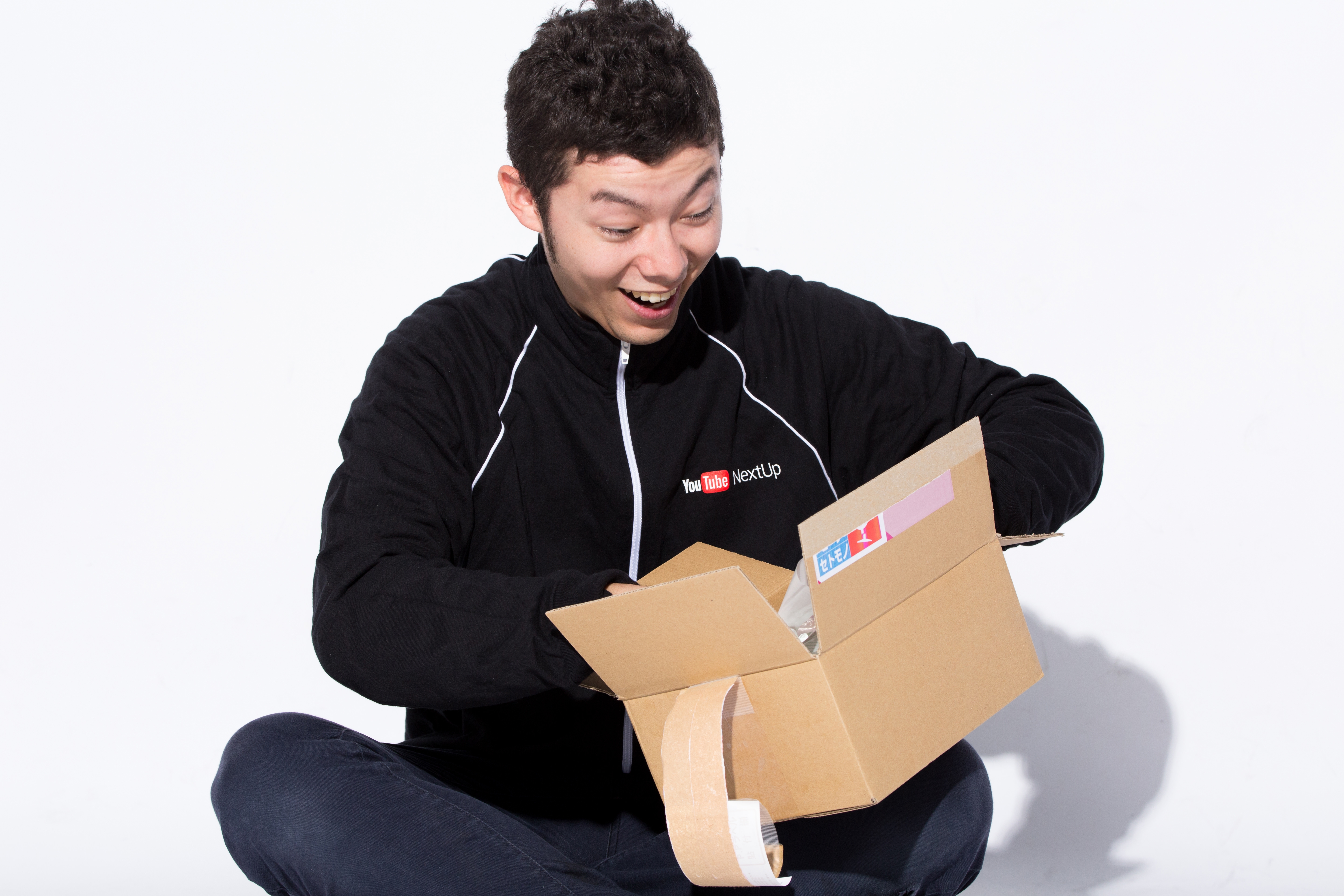 服が届いてうれしい様子