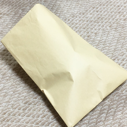 商品が入った封筒