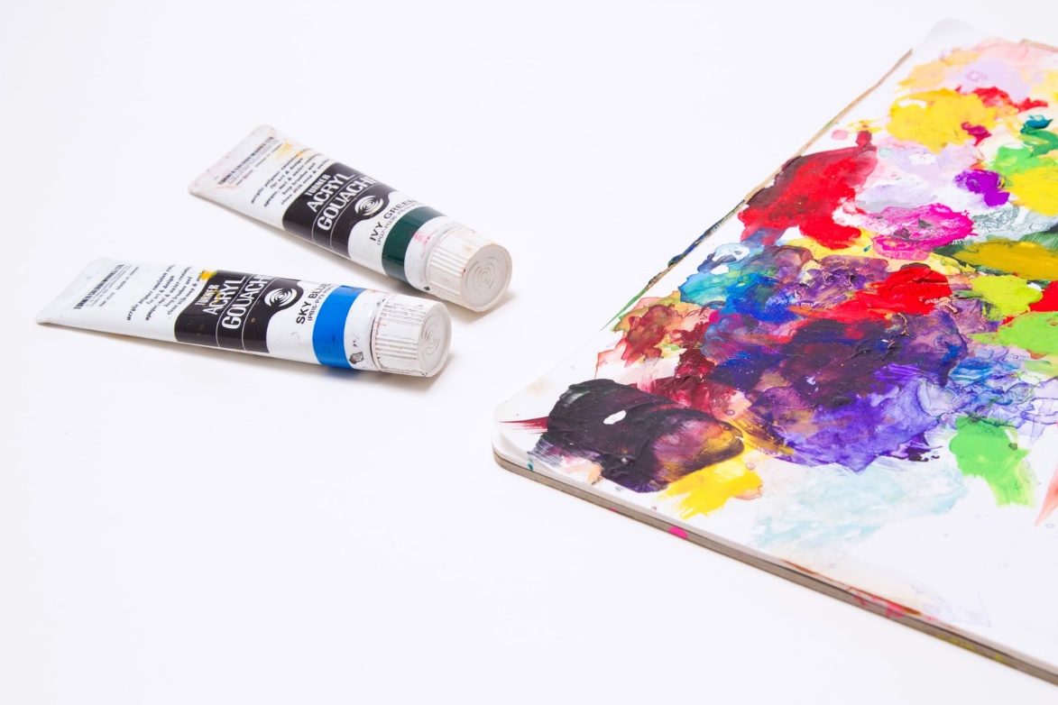 汚れる原因の絵具