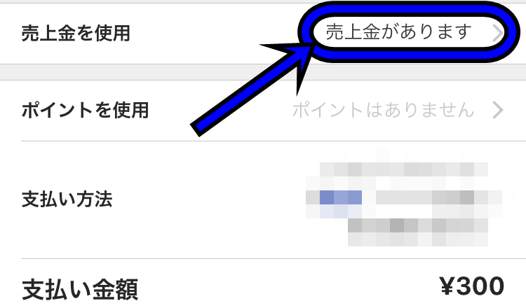 メルカリ購入時にポイント使用