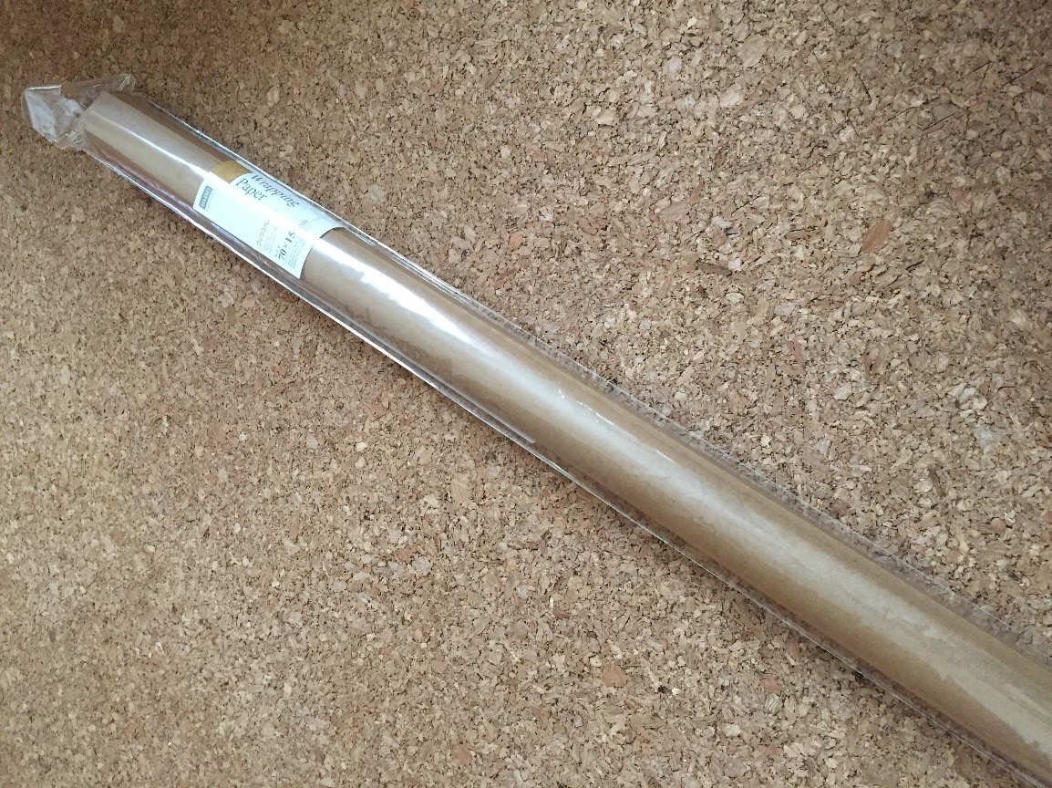 プチプチの芯がポスター梱包へ